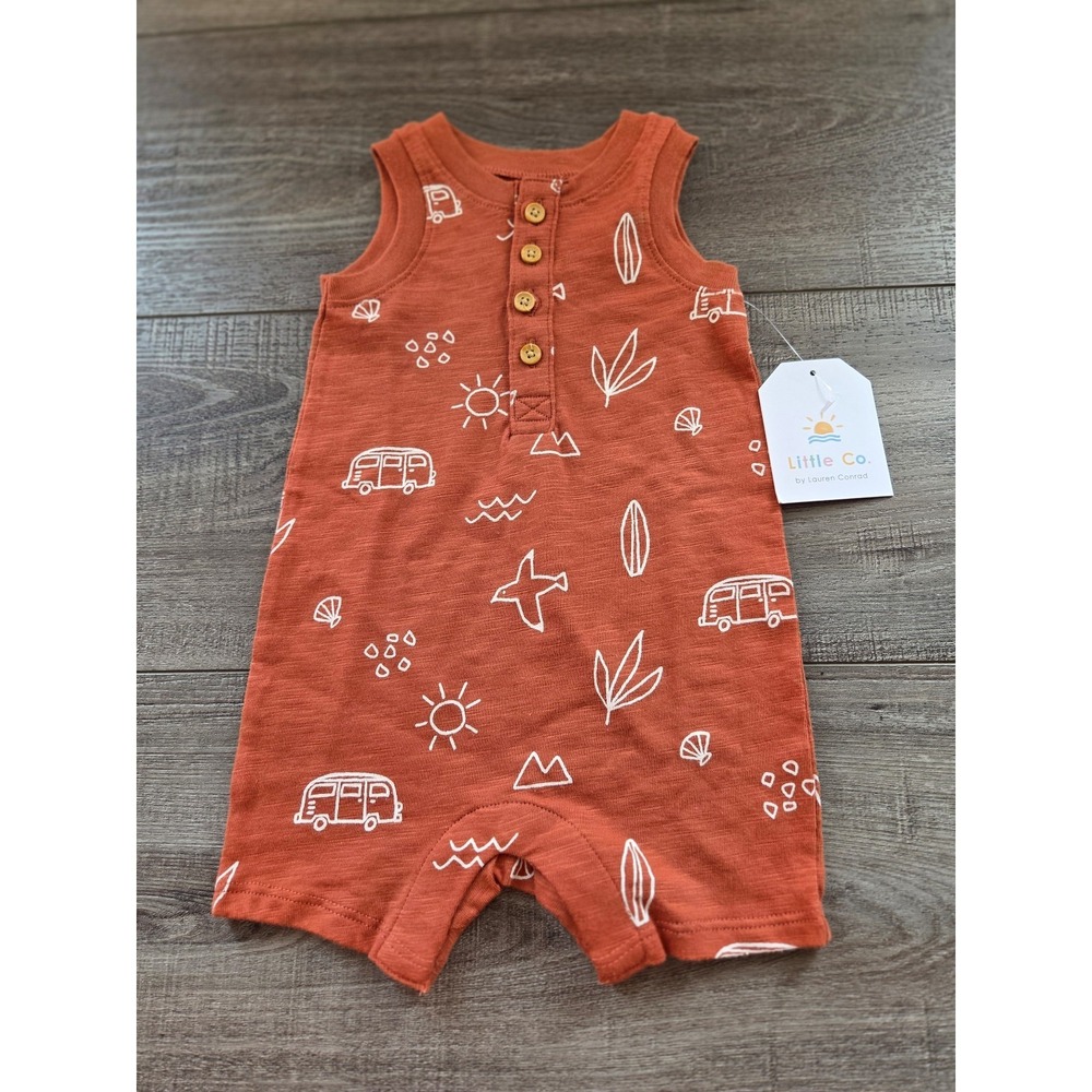 Little co baby boy romper 3 mos